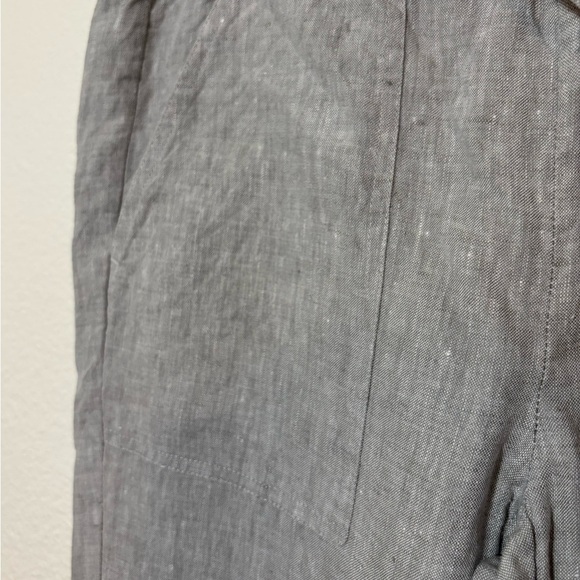 Saks Fifth Avenue 100% Linen Pants Heather Gray Size XS | capsule wardrobe | - Picture 3 of 8